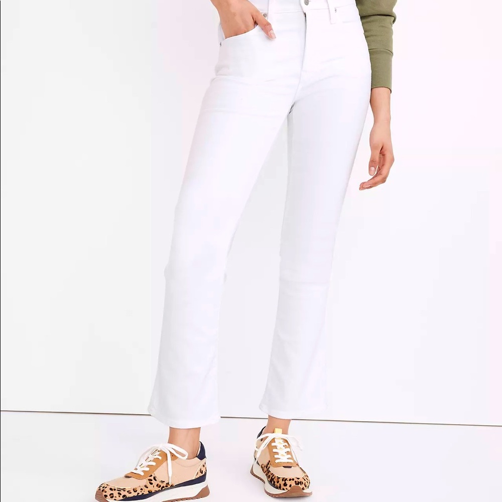 Madewell Cali-Demi Boot Jeans in Pure White